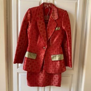 Vintage Isaac Mizrahi jacket and skirt